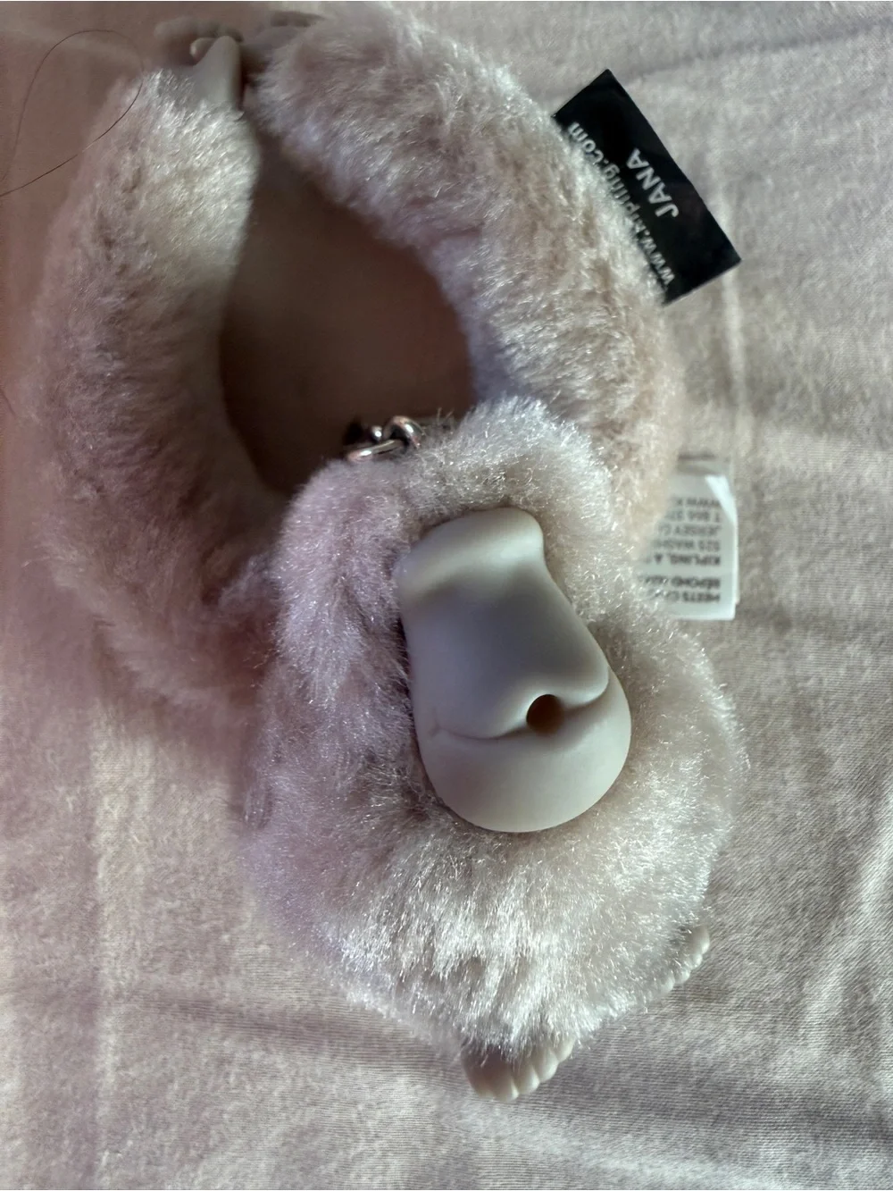 New Kipling Plush Monkey Keychain - Beige Jana purse charm